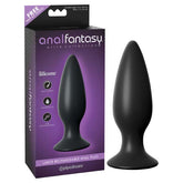 Anal Fantasy Elite Collection Large 13.5 cm Rechargeable Anal Plug Black Butt Plugs - Vibrating